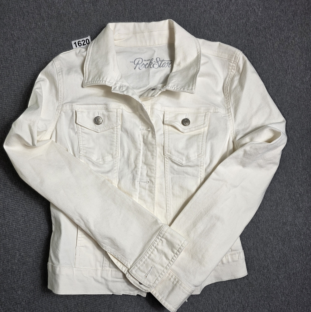 Old Navy Rockstar Denim Women's Jean Jacket Medium. Urban Utility. Trucker